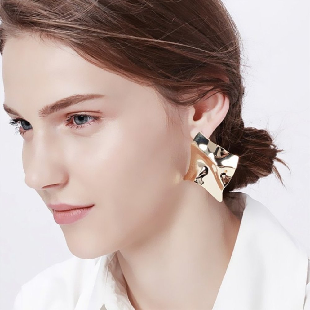 Earrings Women Geometric Stud Bohemian Hoop Cute Drop Trendy Jewelry - Picture 2 of 7